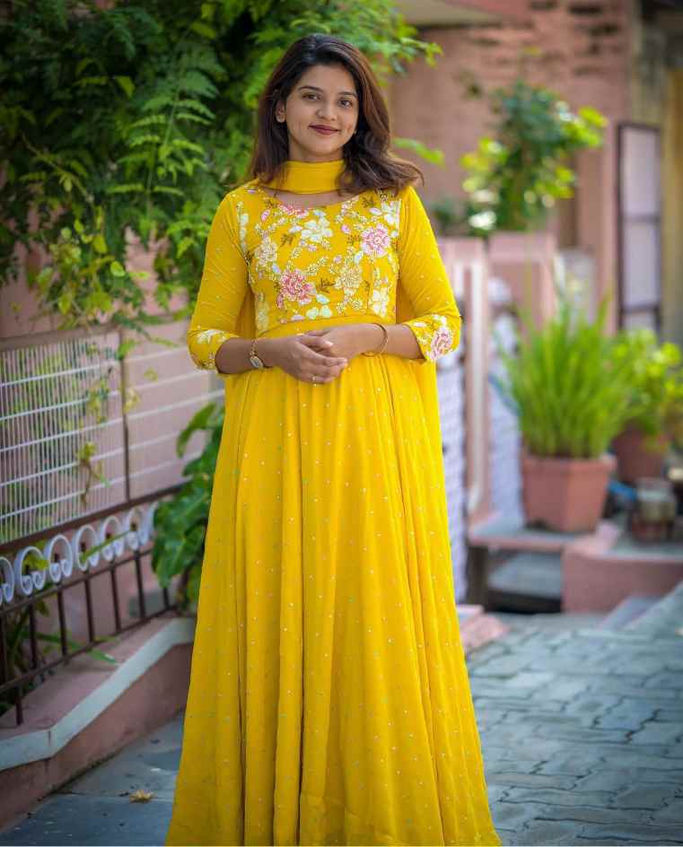 Designer Fox Georgette Gown