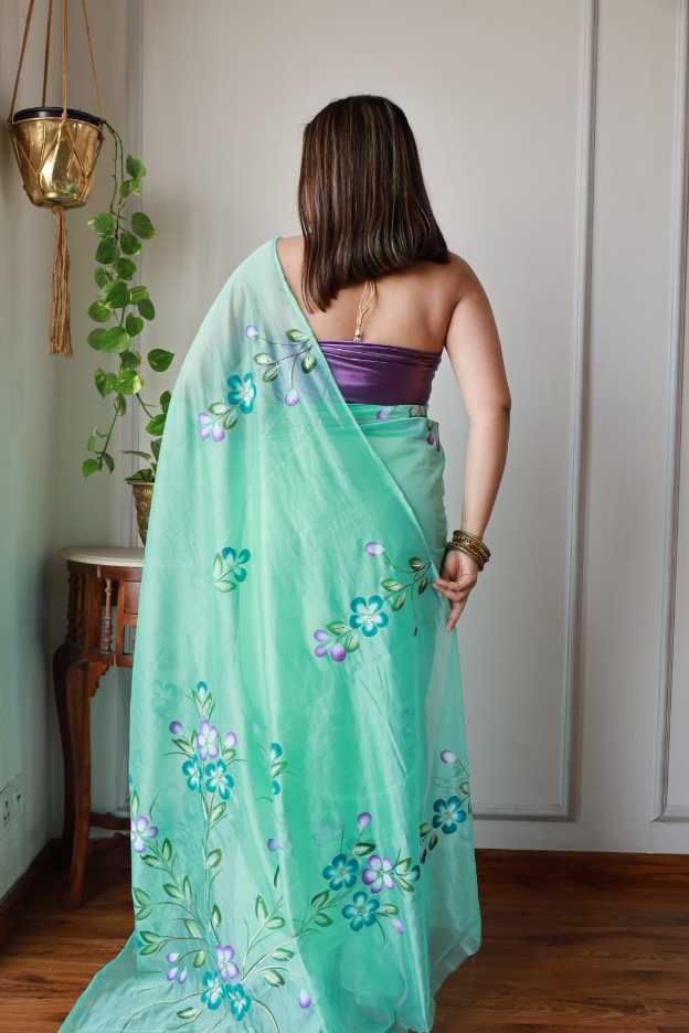 Elegant Organza Saree with Japan Satin Blouse