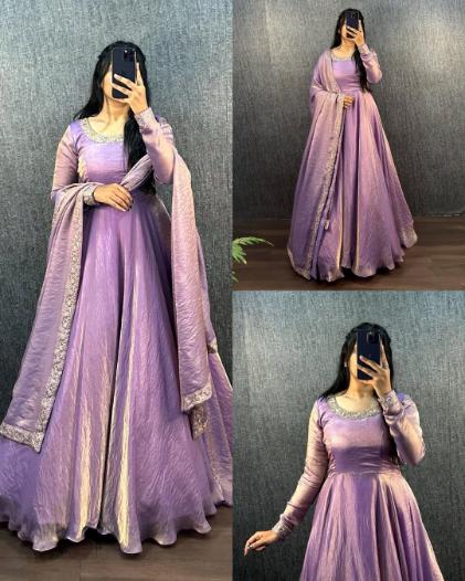 Exquisite Fendy Silk Gown