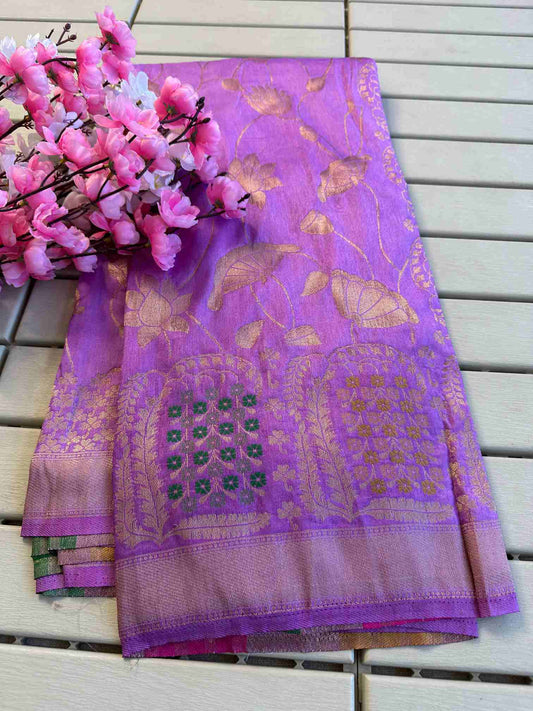 Pure Soft Banarasi Dola Silk Saree