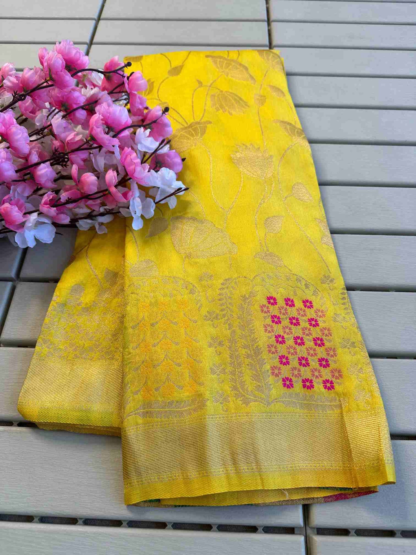 Pure Soft Banarasi Dola Silk Saree