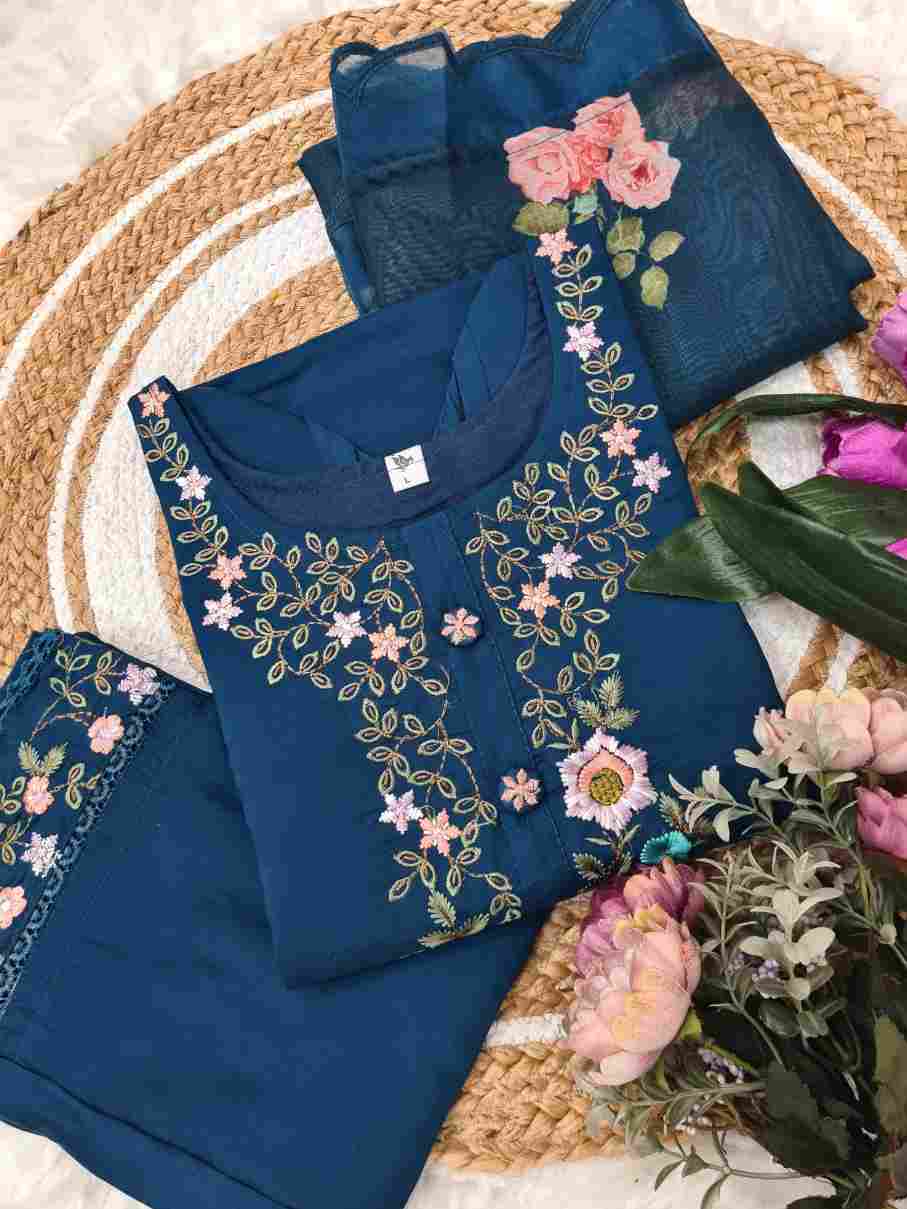 Elegant Viscose Chanderi Suit Set