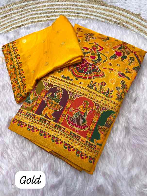 Premium Pashmina Silk Saree