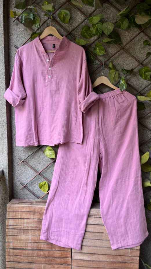 Elegant Mulmul Cotton Co-Ord Set