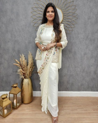 Exquisite Party Wear Koti with Sharara
